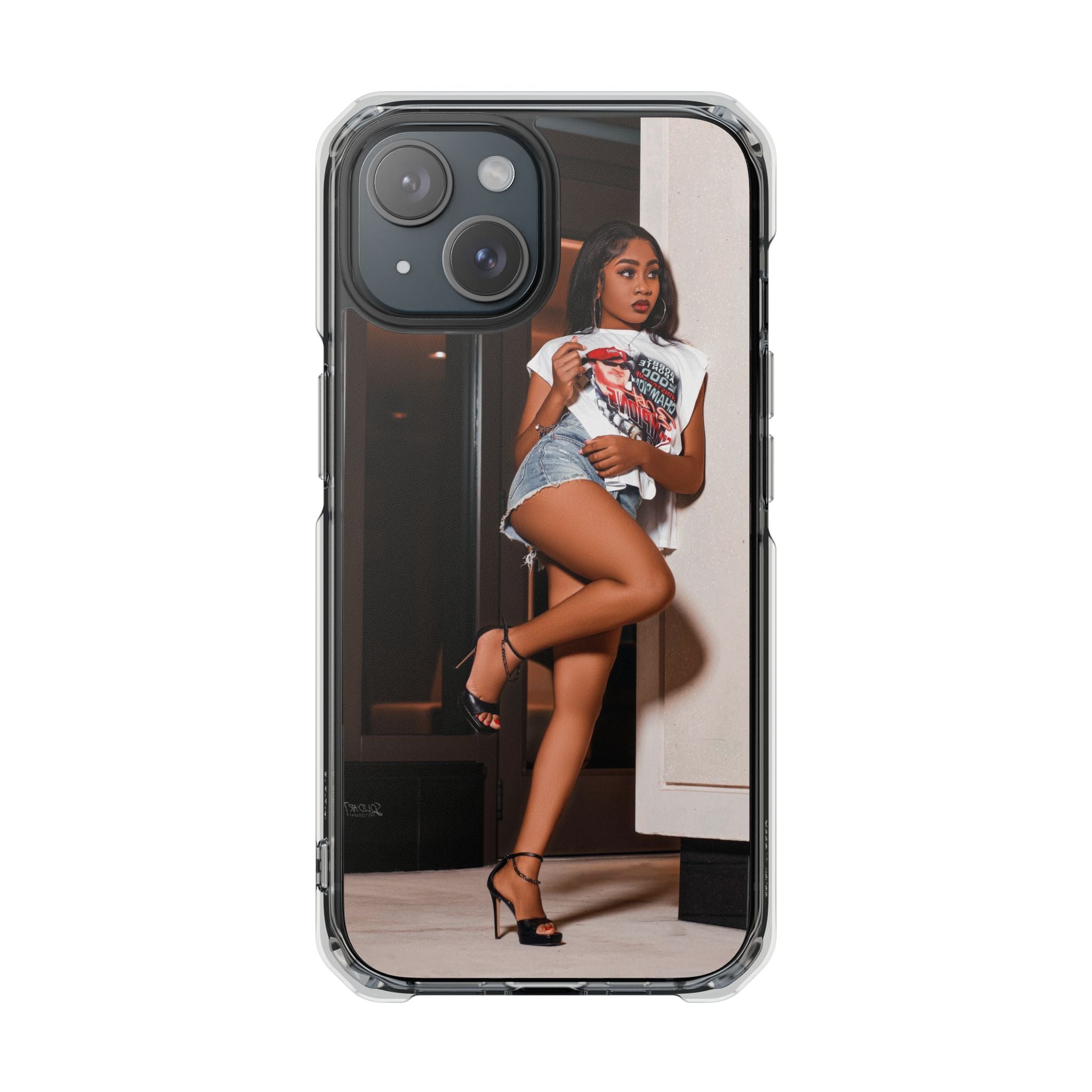 Stylish Magnetic Phone Case, Clear Impact Protector, Customizable