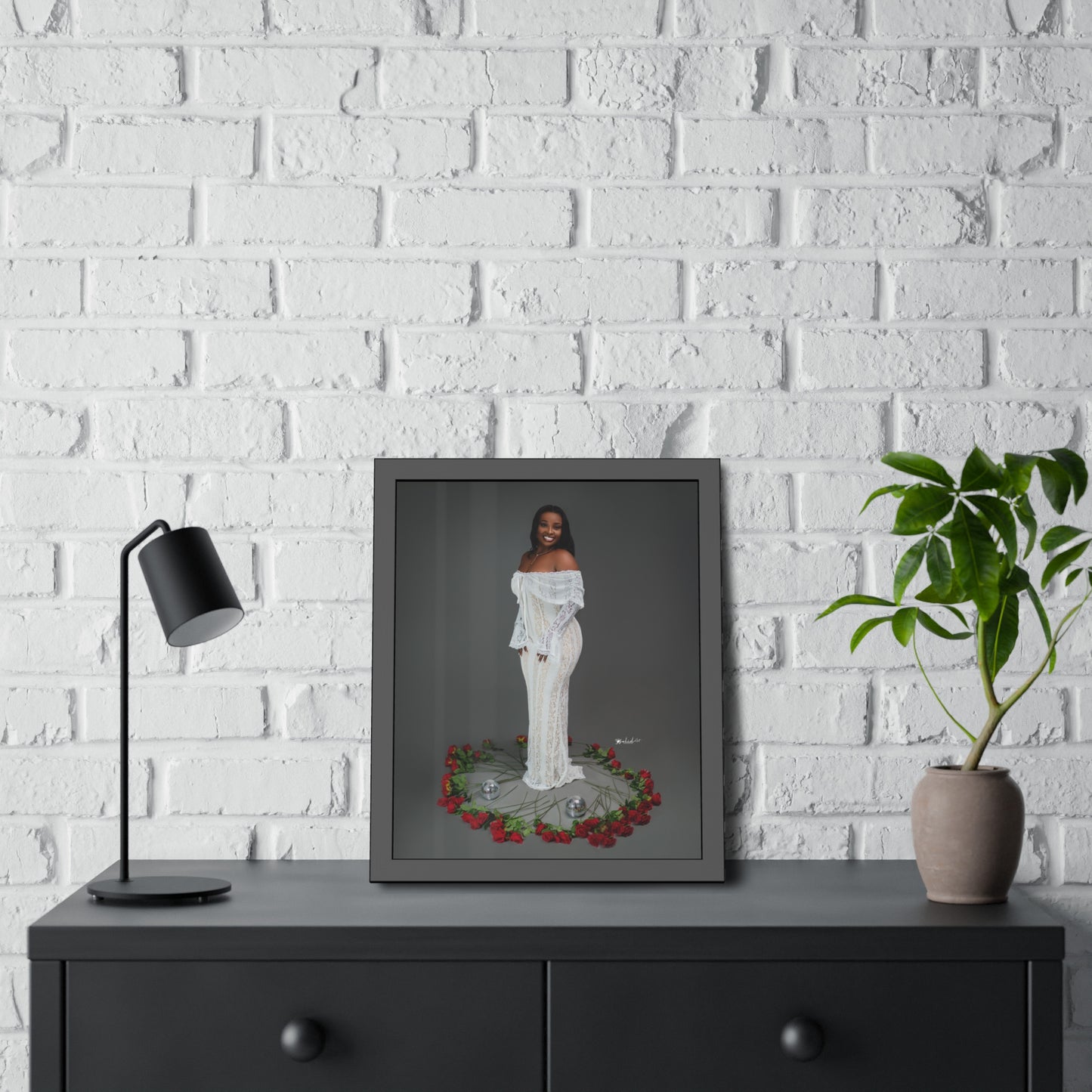 Elegant Framed Paper Poster, Art for Home Decor, Gift for Weddings, Stylish Wall Art,