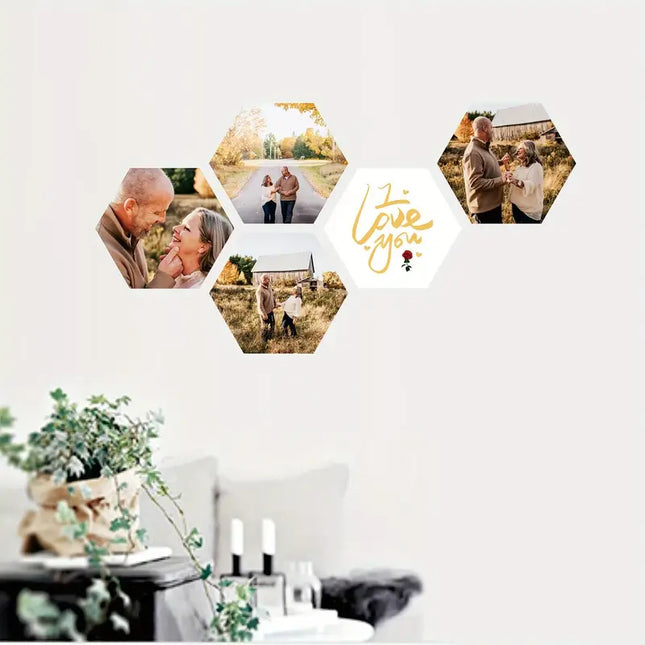 [Valentine's Day | Hexagon Photo] 5pcs Hexagon Photo