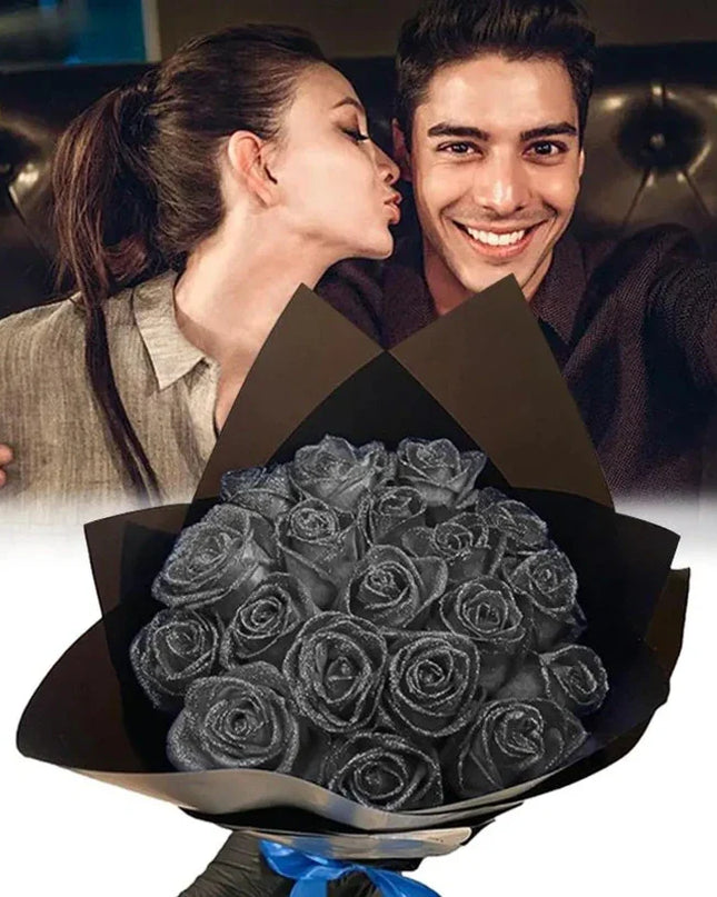 Elegant Glitter Rose Bouquet (no  text no photo please