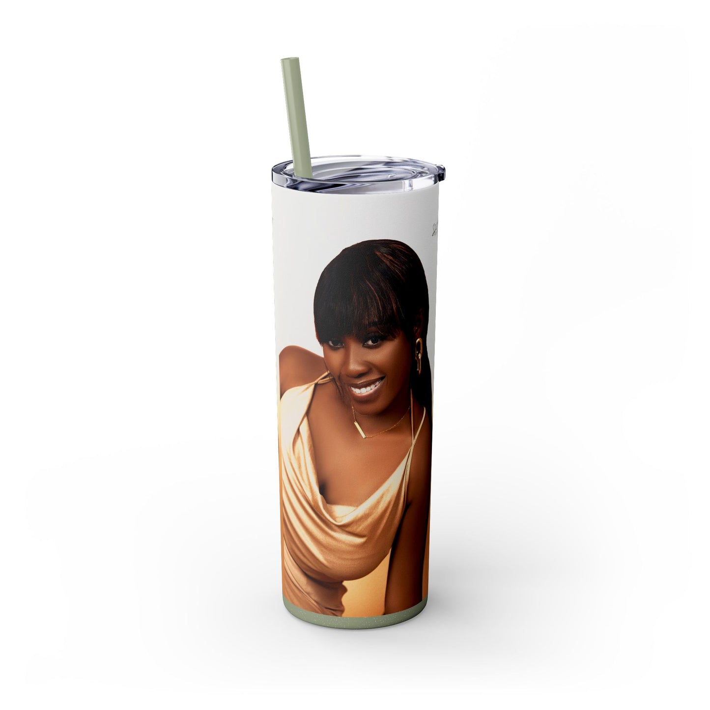 Chic Skinny Tumbler with Straw, 20oz | Stylish Drinkware for Every Occasion, Perfect Gift for Friends, Summer Vibes, Home & Office Decor