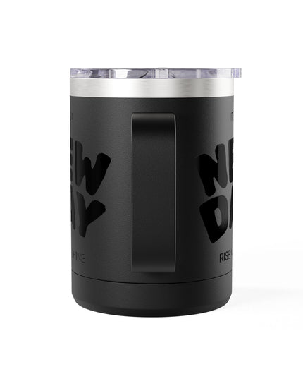 Inspirational Coffee Mug Tumbler, New Day, Rise n' Shine, Motivational Gift, Perfect for Office or Home, Daily Affirmation