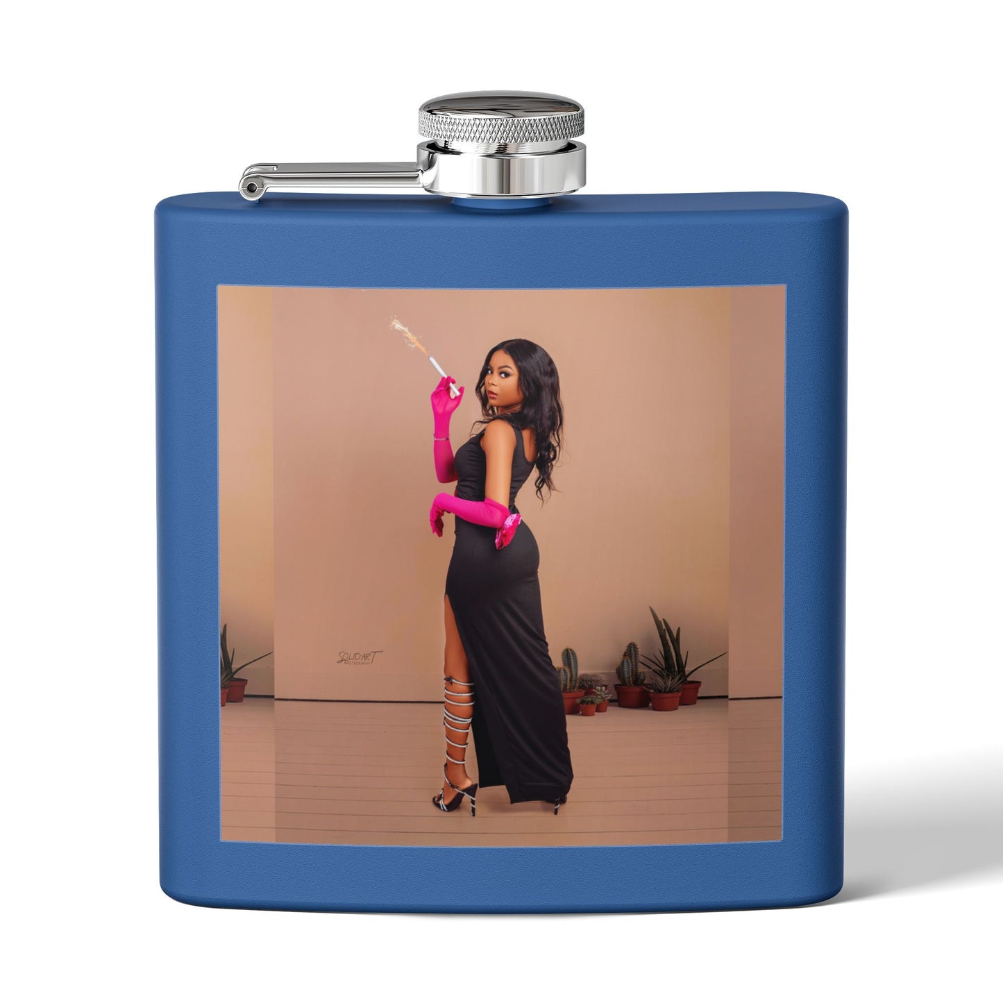 Chic Stainless Steel Flask, 6oz | Stylish Drinkware, Perfect for Parties, Gifts, Weddings, Hip Flasks, Travel