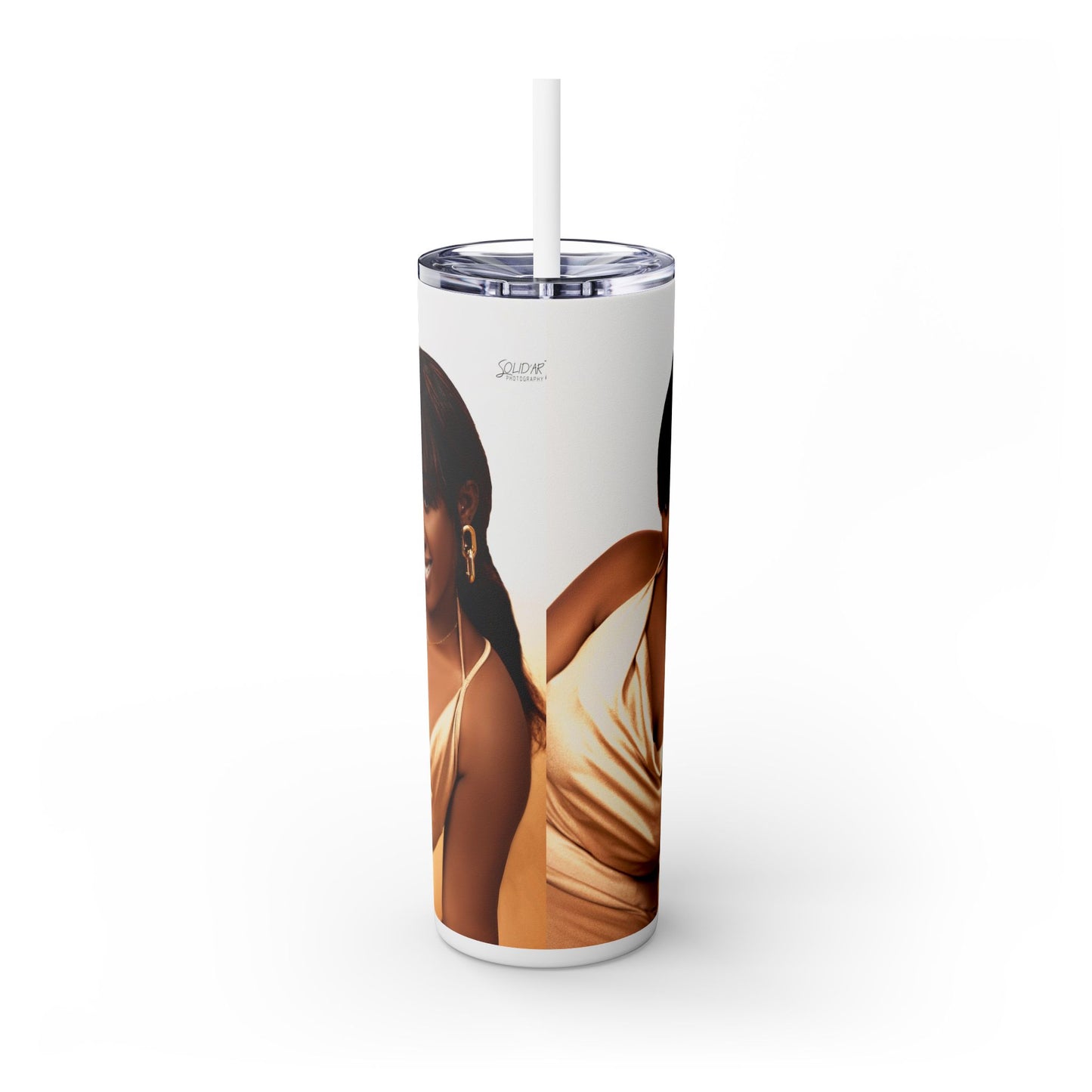 Chic Skinny Tumbler with Straw, 20oz | Stylish Drinkware for Every Occasion, Perfect Gift for Friends, Summer Vibes, Home & Office Decor