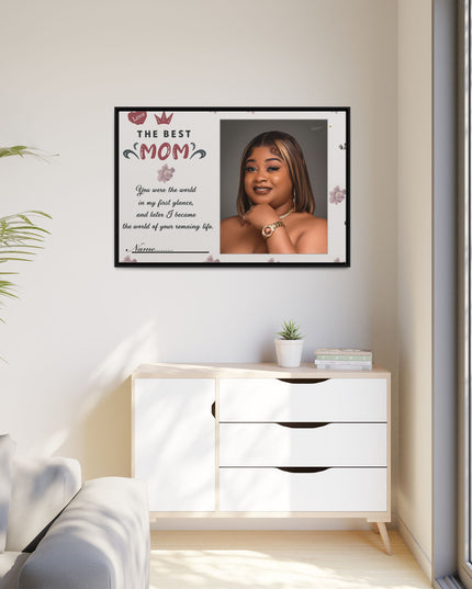 Personalized Mother's Day Framed Print, Gift for Mom, Custom Wall Art, Unique Home Décor, Family Keepsake