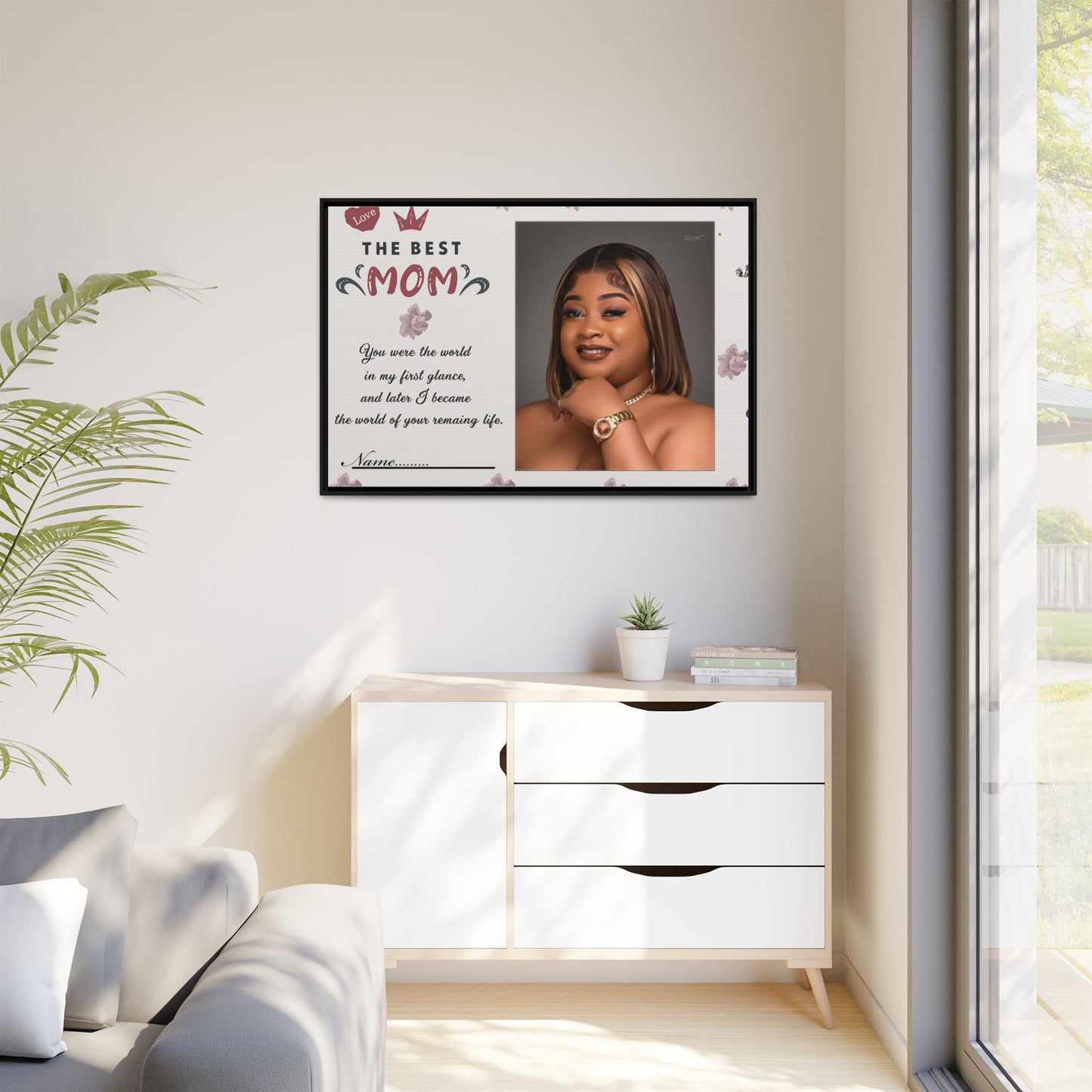 Personalized Mother's Day Framed Print, Gift for Mom, Custom Wall Art, Unique Home Décor, Family Keepsake