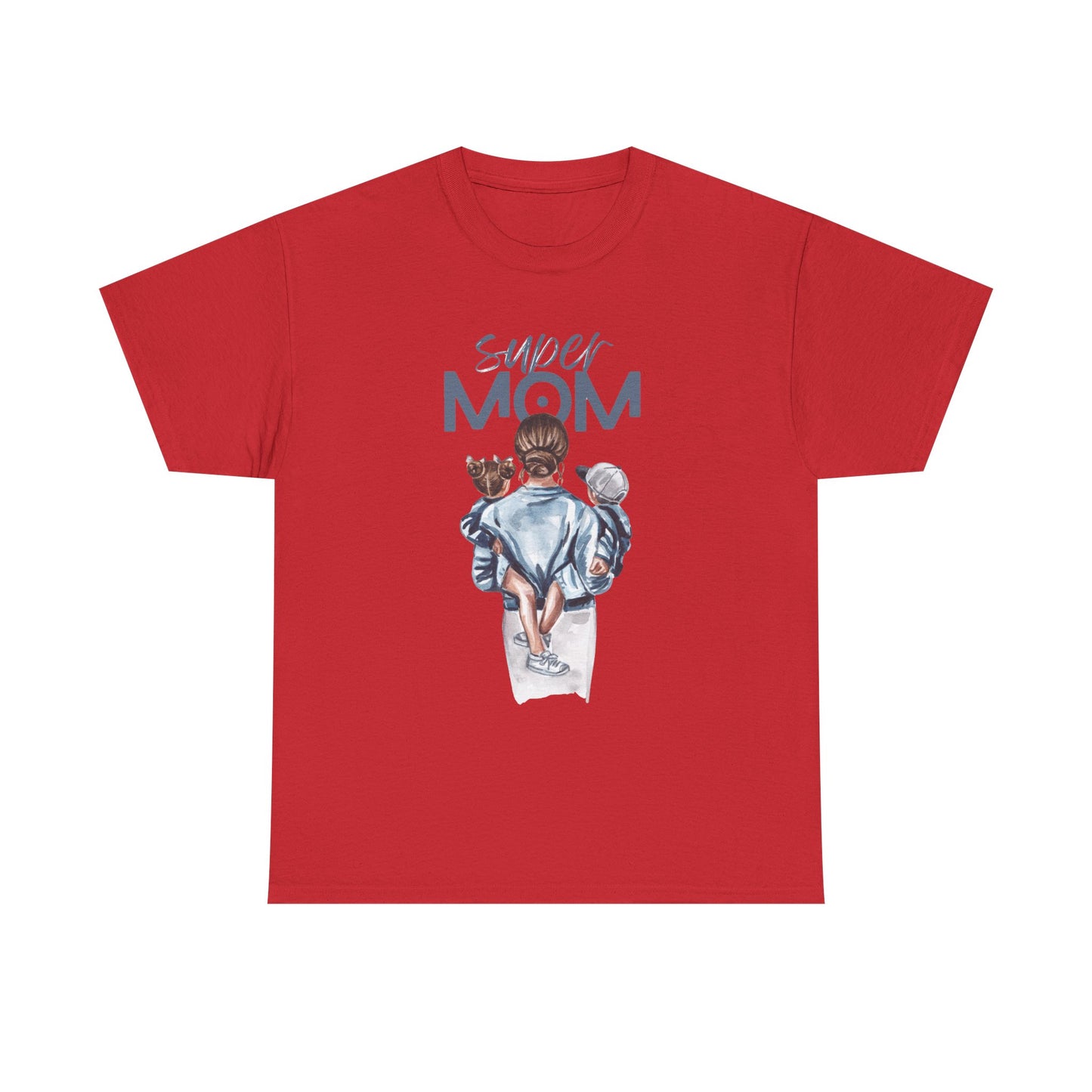 Super Mom Unisex Heavy Cotton Tee, Gift for Mothers Day