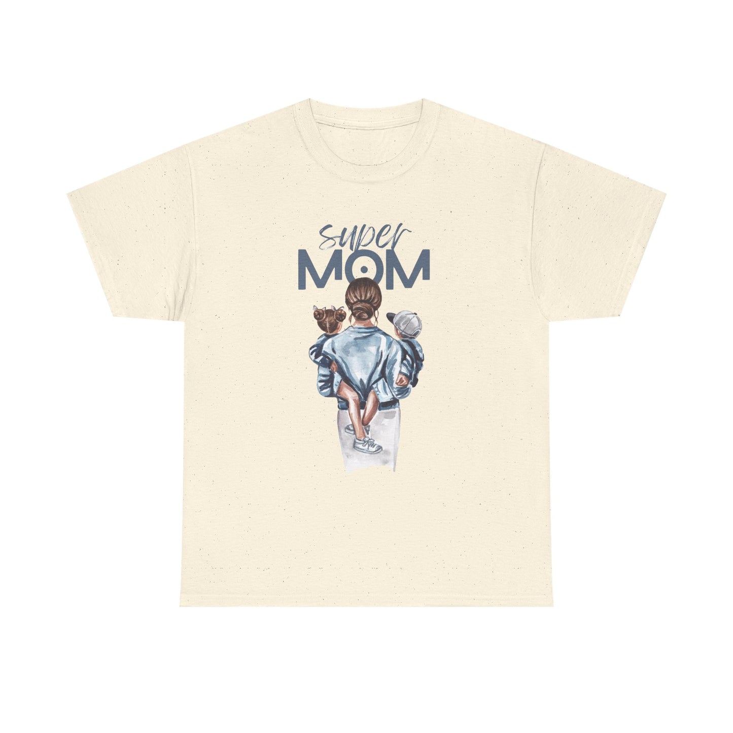 Super Mom Unisex Heavy Cotton Tee, Gift for Mothers Day