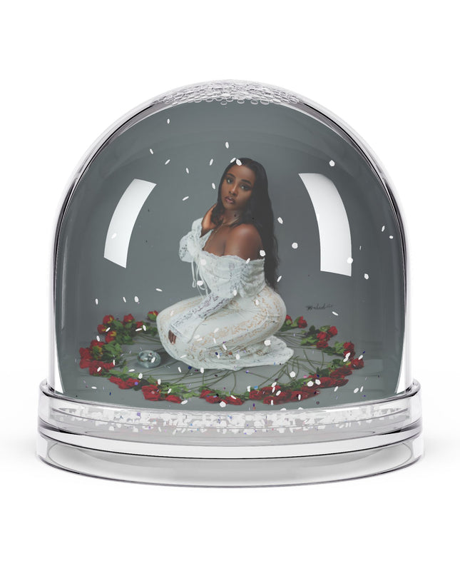 Elegant Snow Globe Keepsake, Winter Decor, Personalized Gift, Holiday Decoration, Romantic Home Accent