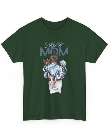 Super Mom Unisex Heavy Cotton Tee, Gift for Mothers Day