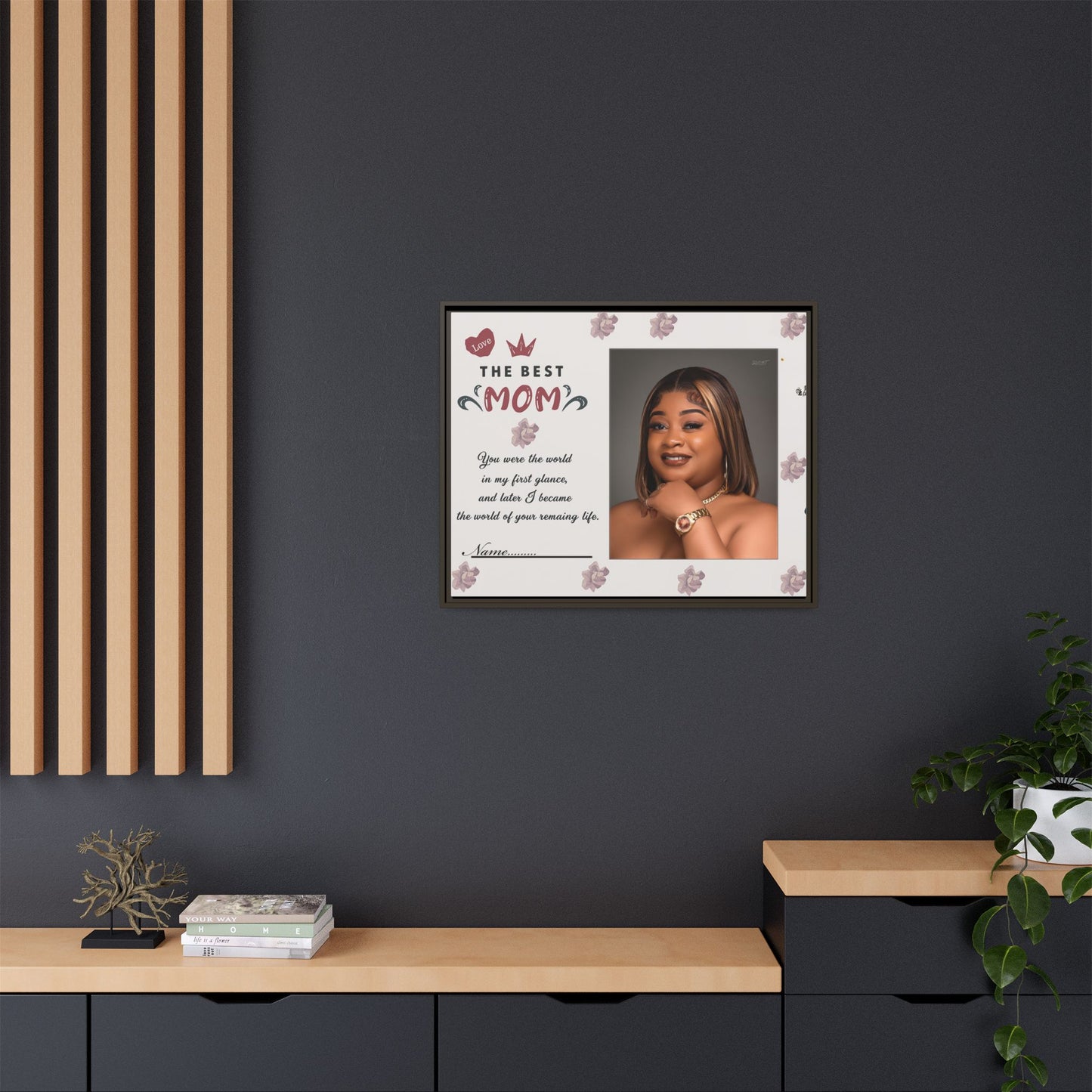 Personalized Mother's Day Framed Print, Gift for Mom, Custom Wall Art, Unique Home Décor, Family Keepsake