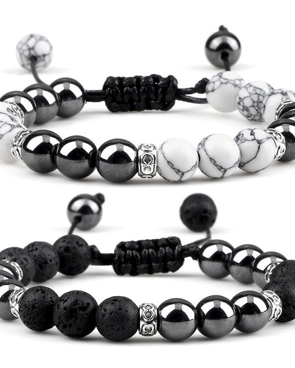 Haematite Yoga Bracelet Couple Woven Hand Strap