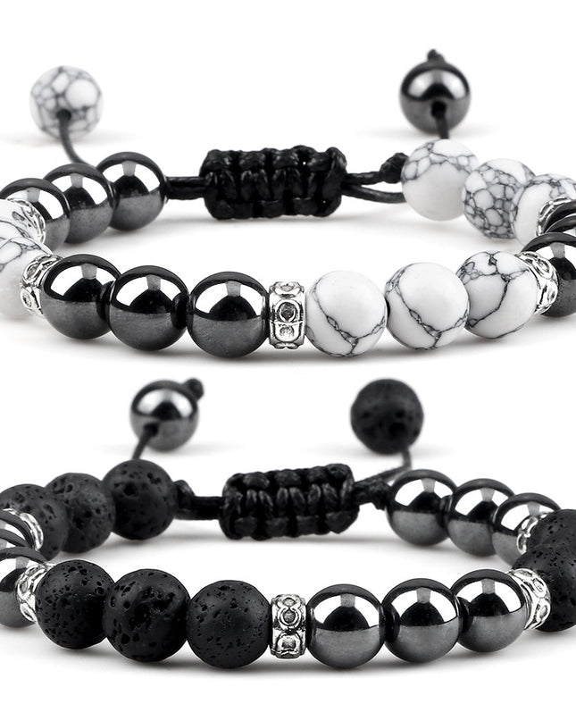 Haematite Yoga Bracelet Couple Woven Hand Strap