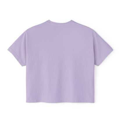 Cute Alien Graphic Women's Boxy Tee, Casual T-Shirt for Fun Vibes