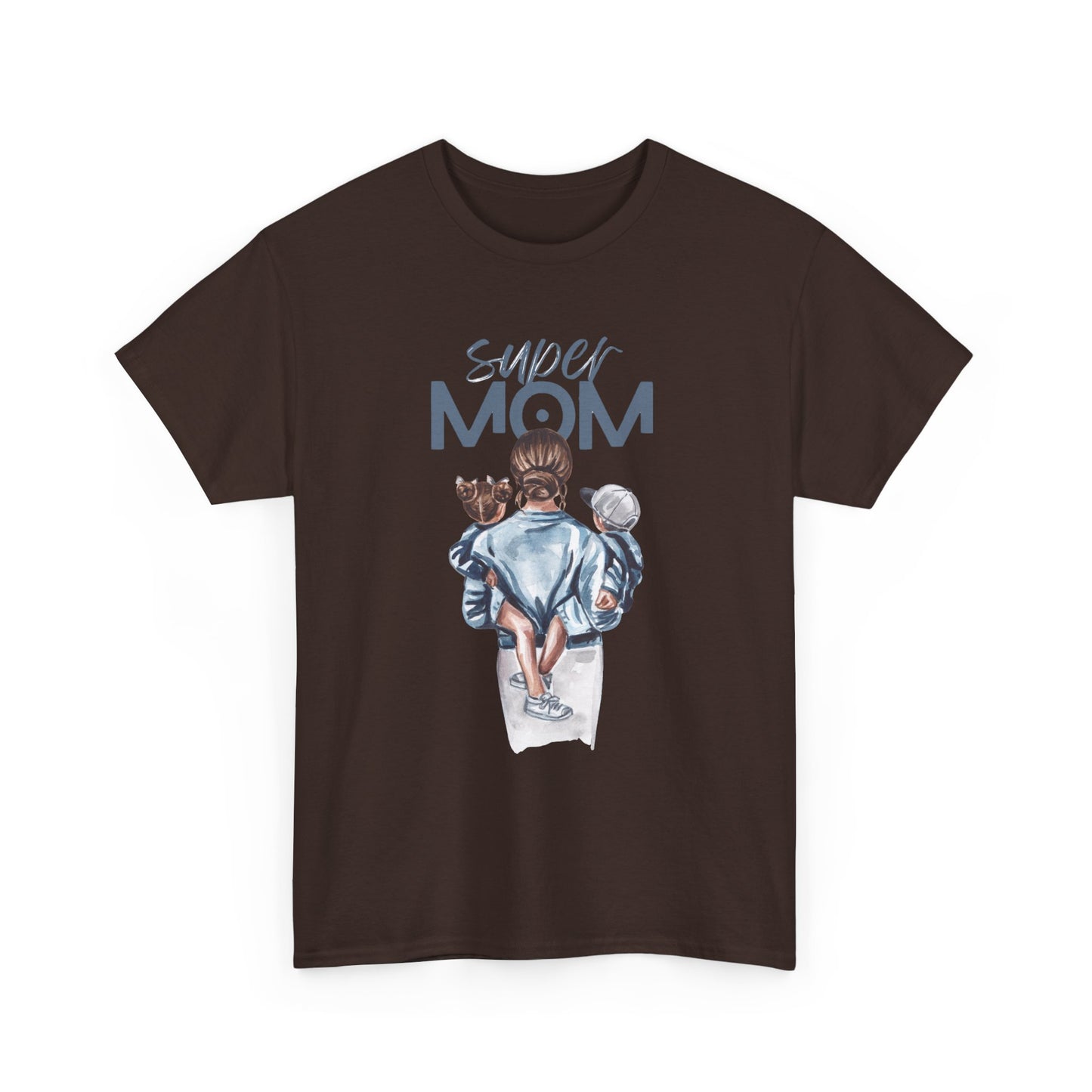 Super Mom Unisex Heavy Cotton Tee, Gift for Mothers Day