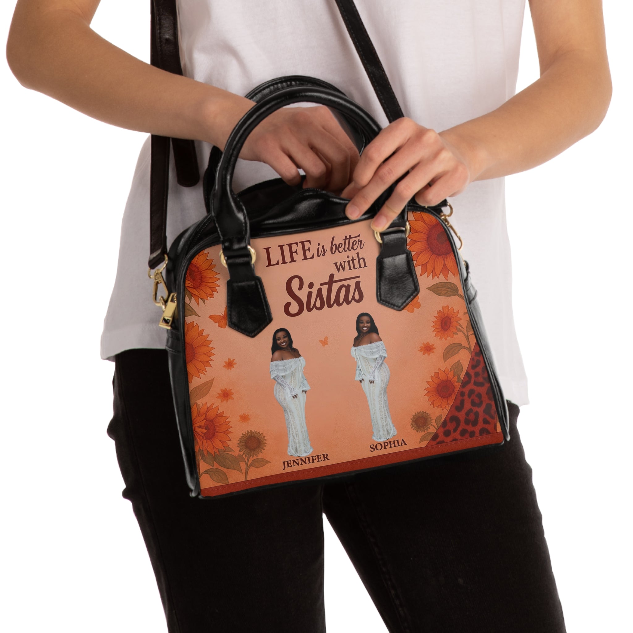 Vibrant Sisterhood Shoulder Handbag, Stylish Tote, Gifts for Friends
