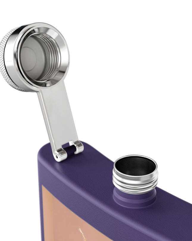 Chic Stainless Steel Flask, 6oz | Stylish Drinkware, Perfect for Parties, Gifts, Weddings, Hip Flasks, Travel