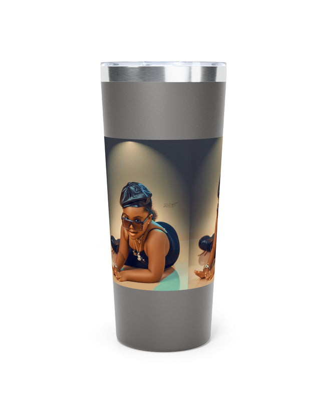 Chic Copper Tumbler with Stylish Artwork, Insulated Travel Cup, Reusable Coffee Mug, Unique Gift for Mom, Black Girl Magic, Perfect [...]