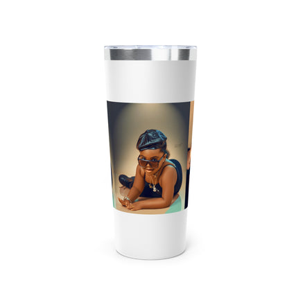 Chic Copper Tumbler with Stylish Artwork, Insulated Travel Cup, Reusable Coffee Mug, Unique Gift for Mom, Black Girl Magic, Perfect [...]