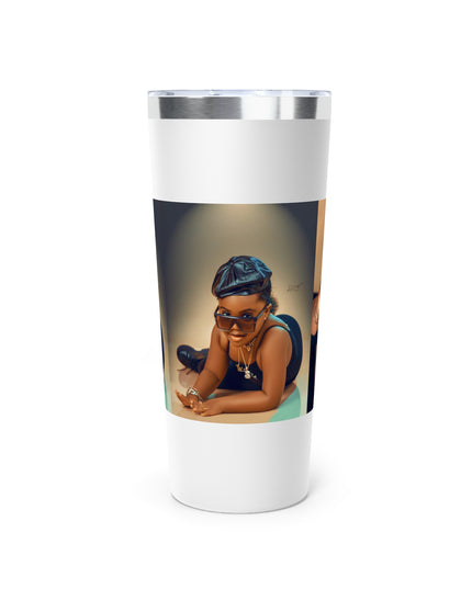 Chic Copper Tumbler with Stylish Artwork, Insulated Travel Cup, Reusable Coffee Mug, Unique Gift for Mom, Black Girl Magic, Perfect [...]