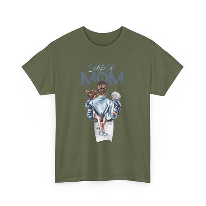 Super Mom Unisex Heavy Cotton Tee, Gift for Mothers Day