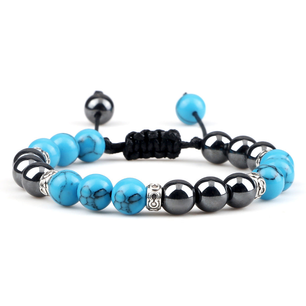 Haematite Yoga Bracelet Couple Woven Hand Strap