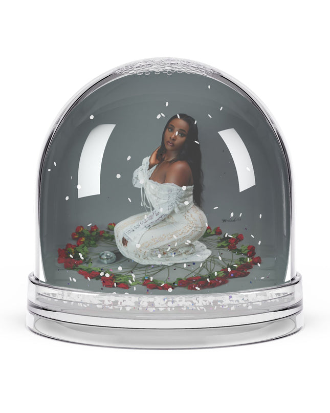Elegant Snow Globe Keepsake, Winter Decor, Personalized Gift, Holiday Decoration, Romantic Home Accent