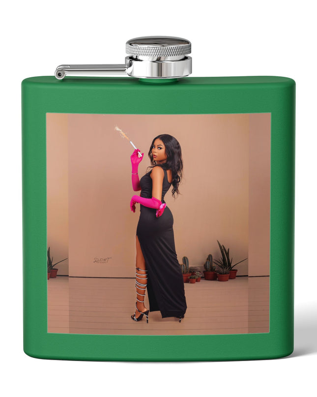 Chic Stainless Steel Flask, 6oz | Stylish Drinkware, Perfect for Parties, Gifts, Weddings, Hip Flasks, Travel