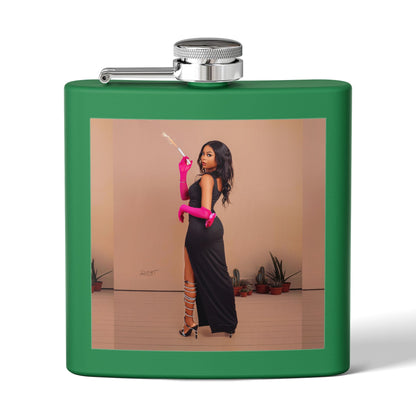 Chic Stainless Steel Flask, 6oz | Stylish Drinkware, Perfect for Parties, Gifts, Weddings, Hip Flasks, Travel