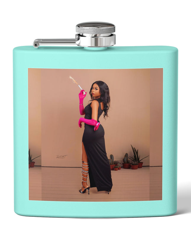 Chic Stainless Steel Flask, 6oz | Stylish Drinkware, Perfect for Parties, Gifts, Weddings, Hip Flasks, Travel