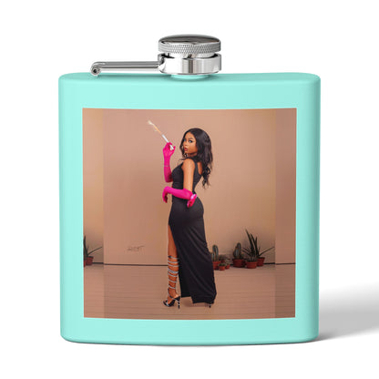Chic Stainless Steel Flask, 6oz | Stylish Drinkware, Perfect for Parties, Gifts, Weddings, Hip Flasks, Travel