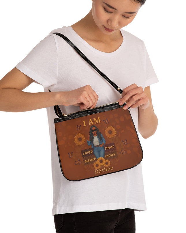 Empowering Small Shoulder Bag, Inspirational Tote, Gifts for Her, Minimalist Purse, Everyday Carry, Fashion Accessory