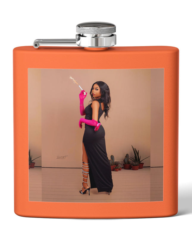 Chic Stainless Steel Flask, 6oz | Stylish Drinkware, Perfect for Parties, Gifts, Weddings, Hip Flasks, Travel