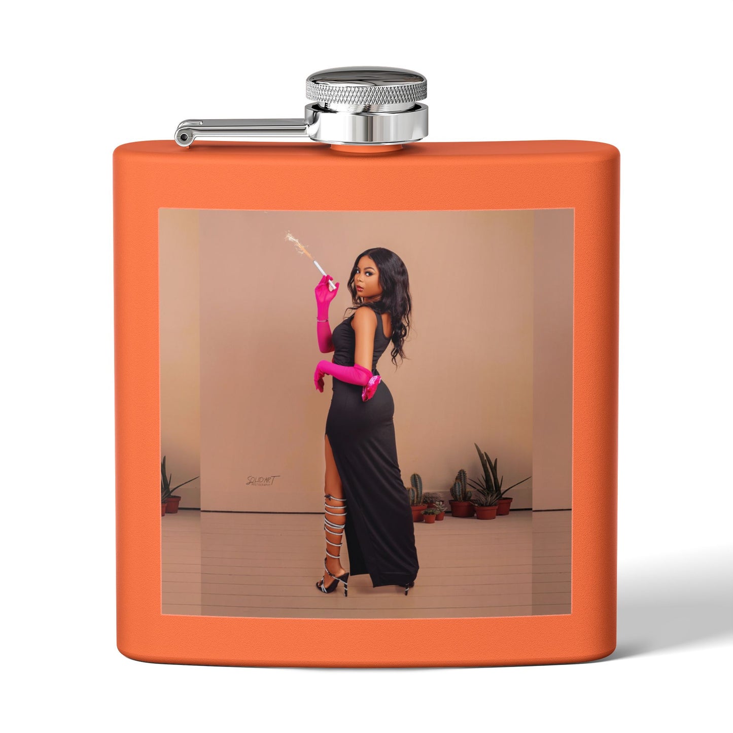 Chic Stainless Steel Flask, 6oz | Stylish Drinkware, Perfect for Parties, Gifts, Weddings, Hip Flasks, Travel