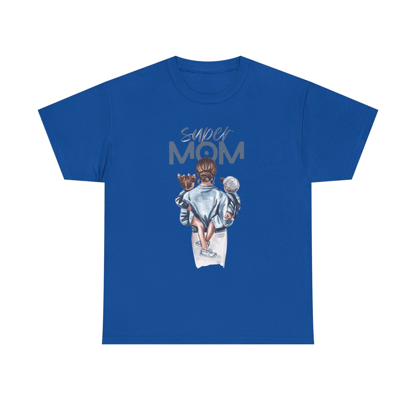 Super Mom Unisex Heavy Cotton Tee, Gift for Mothers Day