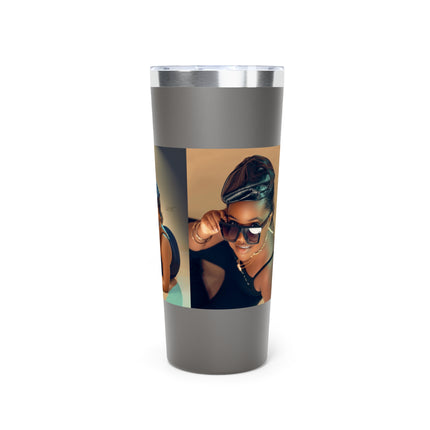 Chic Copper Tumbler with Stylish Artwork, Insulated Travel Cup, Reusable Coffee Mug, Unique Gift for Mom, Black Girl Magic, Perfect [...]
