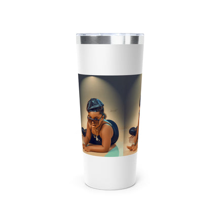 Chic Copper Tumbler with Stylish Artwork, Insulated Travel Cup, Reusable Coffee Mug, Unique Gift for Mom, Black Girl Magic, Perfect [...]