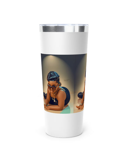 Chic Copper Tumbler with Stylish Artwork, Insulated Travel Cup, Reusable Coffee Mug, Unique Gift for Mom, Black Girl Magic, Perfect [...]