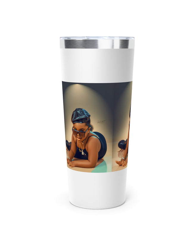 Chic Copper Tumbler with Stylish Artwork, Insulated Travel Cup, Reusable Coffee Mug, Unique Gift for Mom, Black Girl Magic, Perfect [...]