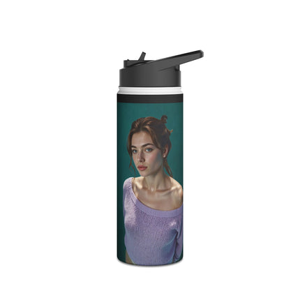 Artistic Stainless Steel Water Bottle | Vintage Style, Eco-Friendly Drinkware, Perfect Gift, Fitness Companion, Stylish Hydration