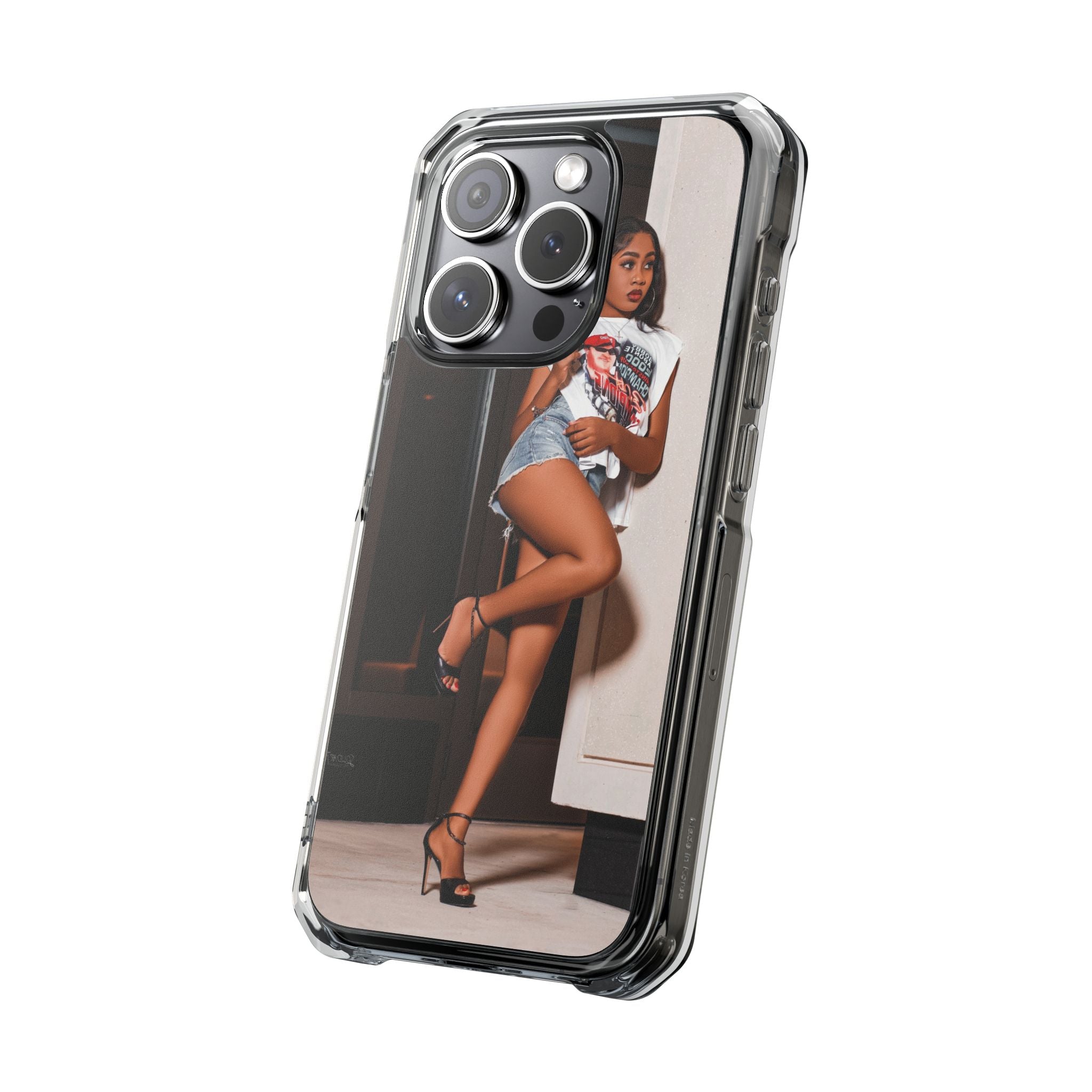 Stylish Magnetic Phone Case, Clear Impact Protector, Customizable
