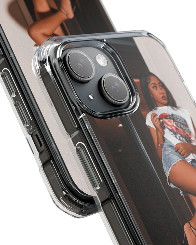 Stylish Magnetic Phone Case, Clear Impact Protector, Customizable