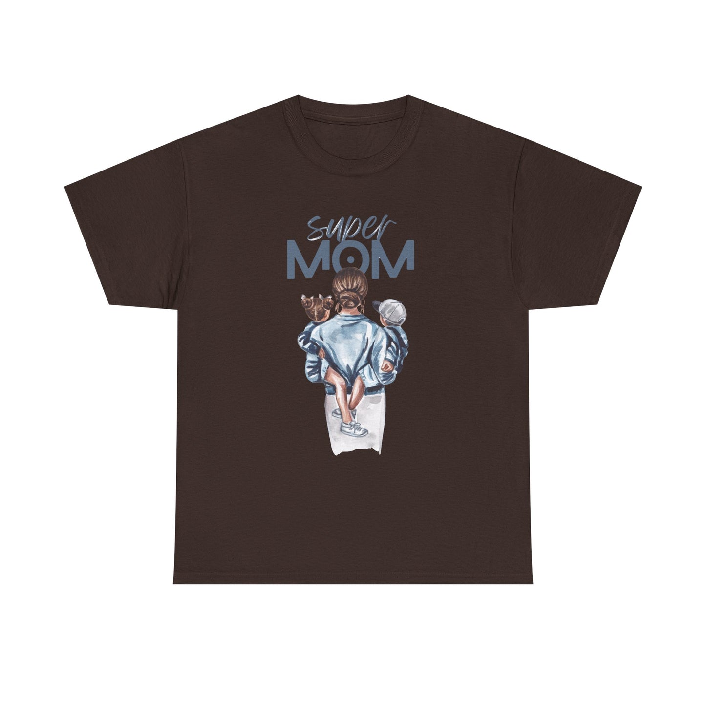 Super Mom Unisex Heavy Cotton Tee, Gift for Mothers Day