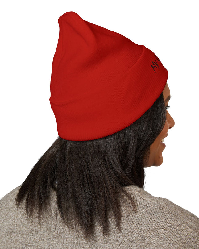 Birthday Embroidered Beanie, Classic Cuffed Hat, Personalized Winter Hat, Gift for Him/Her, Cozy Accessory for Celebrations