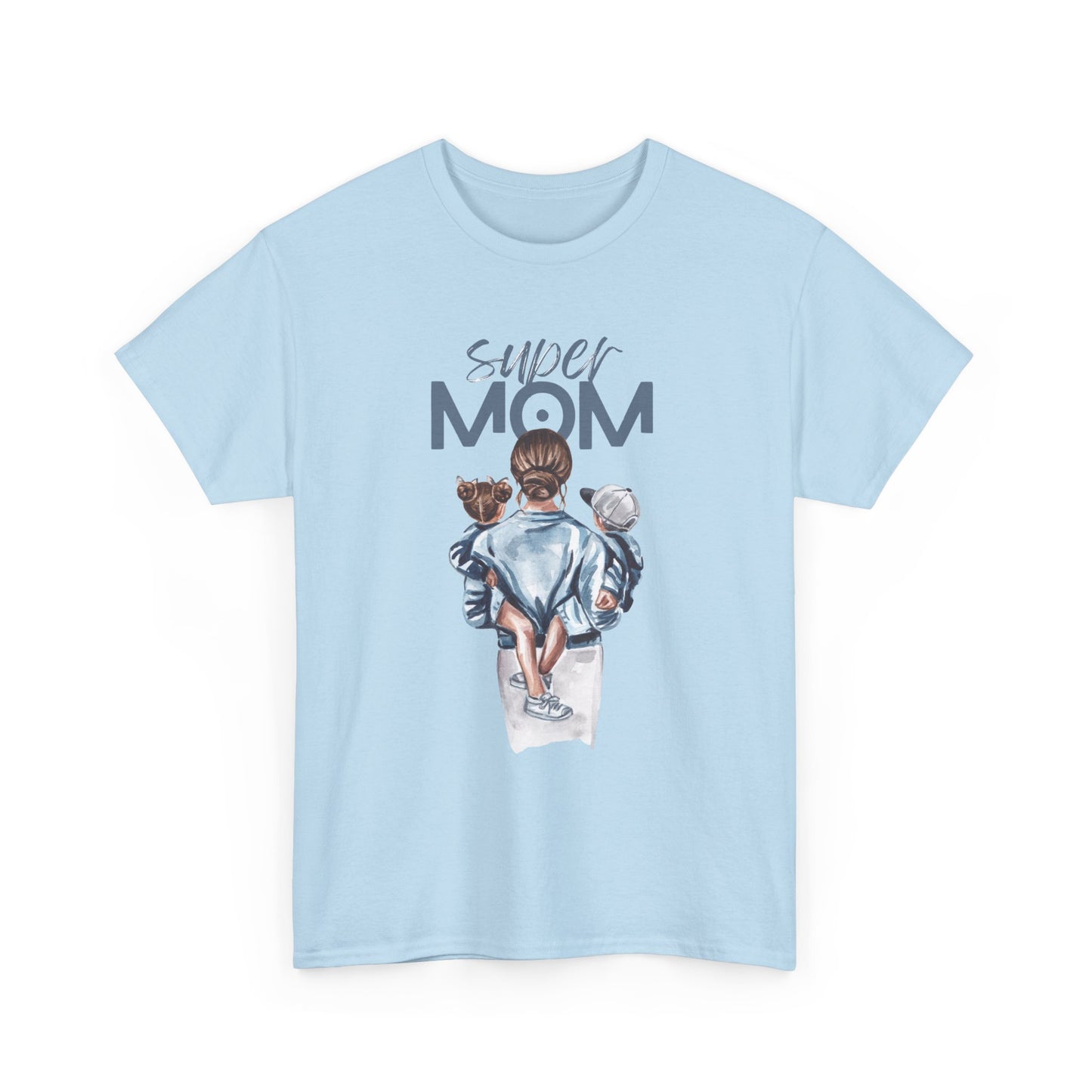 Super Mom Unisex Heavy Cotton Tee, Gift for Mothers Day
