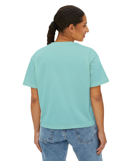 Cute Alien Graphic Women's Boxy Tee, Casual T-Shirt for Fun Vibes