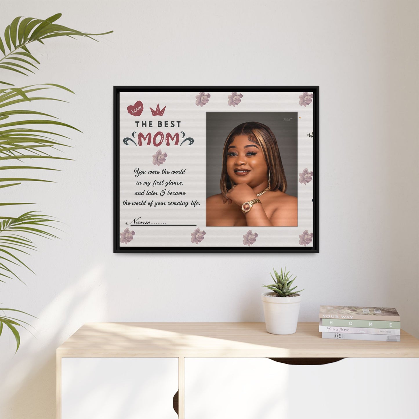 Personalized Mother's Day Framed Print, Gift for Mom, Custom Wall Art, Unique Home Décor, Family Keepsake