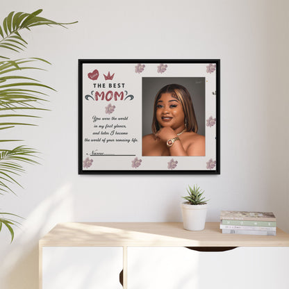 Personalized Mother's Day Framed Print, Gift for Mom, Custom Wall Art, Unique Home Décor, Family Keepsake