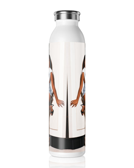 Stylish Slim Water Bottle, Chic Hydration, Fitness Gift, Custom Design, Trendy Water Bottle, Eco-Friendly Accessories