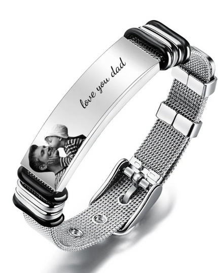 Custom Photo Engraved Bracelet